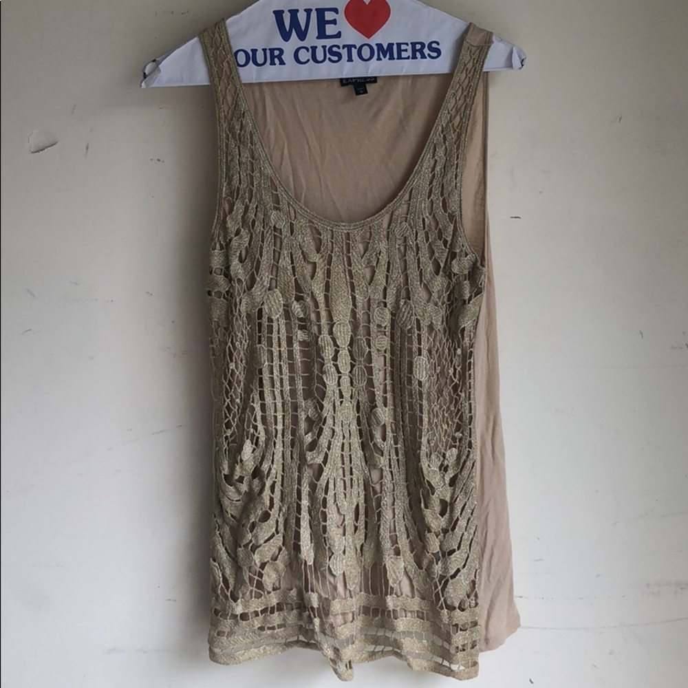 Express metallic gold tank